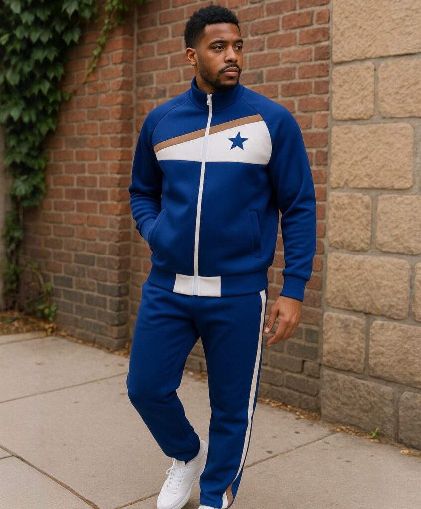 Metro Champion 'Royal Blue, White & Tan' Tracksuit