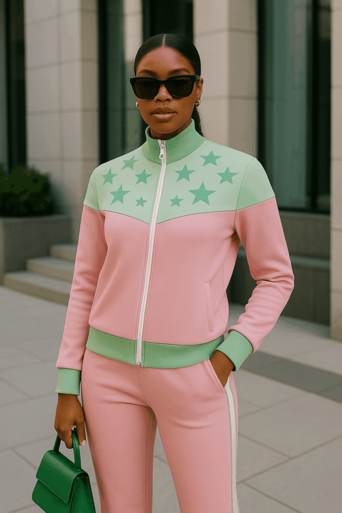 Stardust Royalty 'Pink & Green' Tracksuit