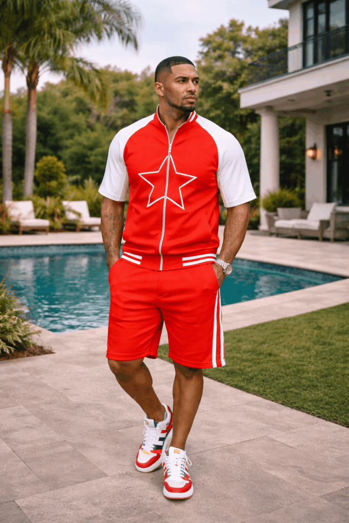 Starstruck “Red Alert” Shorts Set
