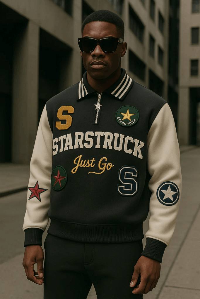 The Legacy Letterman 'Black and Cream' Designer Varsity Jacket