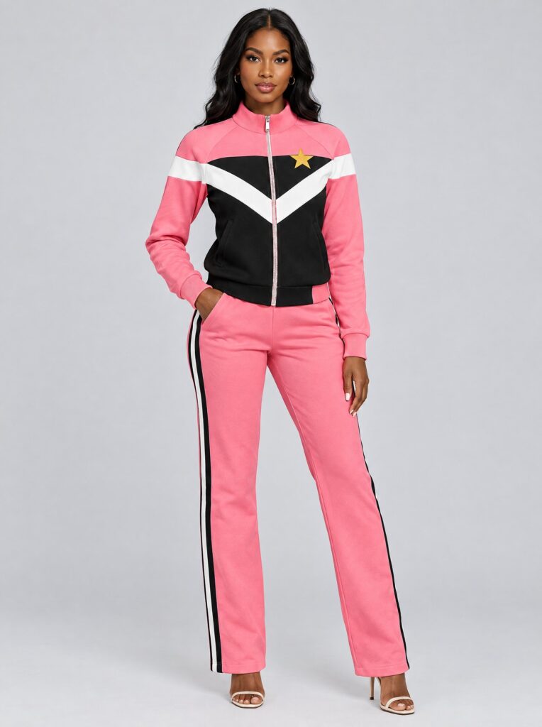 Feminine Power 'Pink & Black' Tracksuit