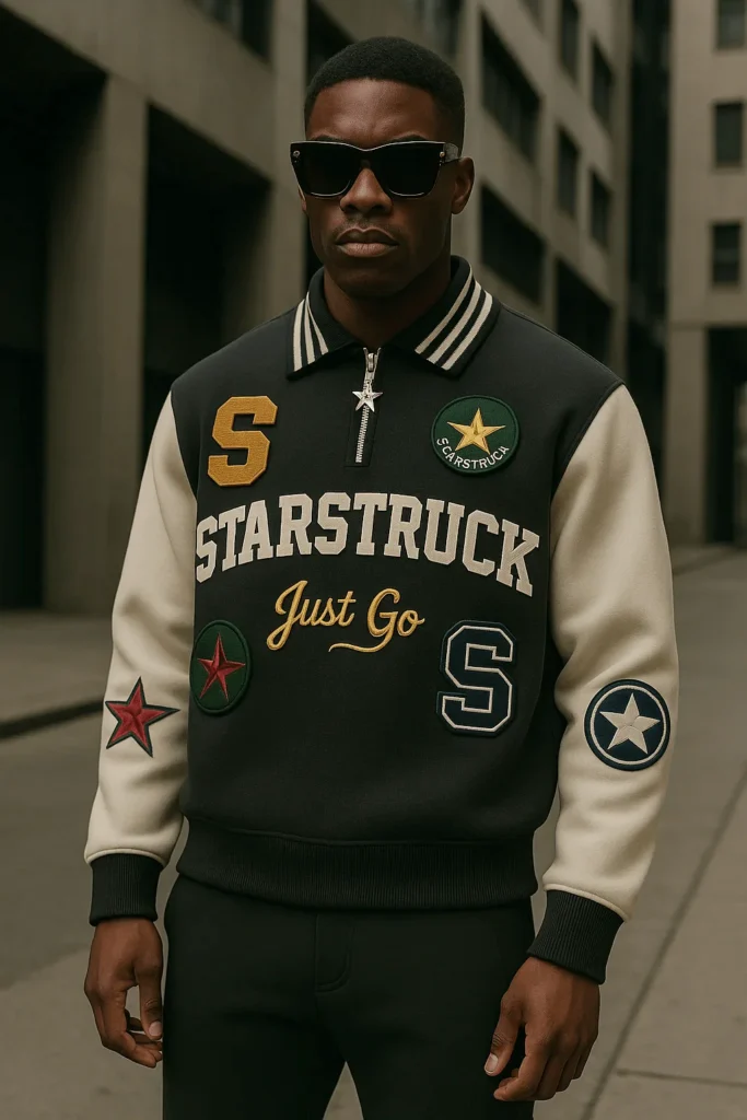 The Legacy Letterman 'Black and Cream' Designer Varsity Jacket